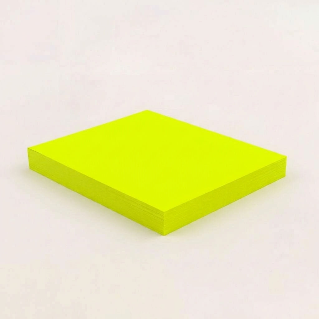 一般付箋 100x75mm 蛍光黄色