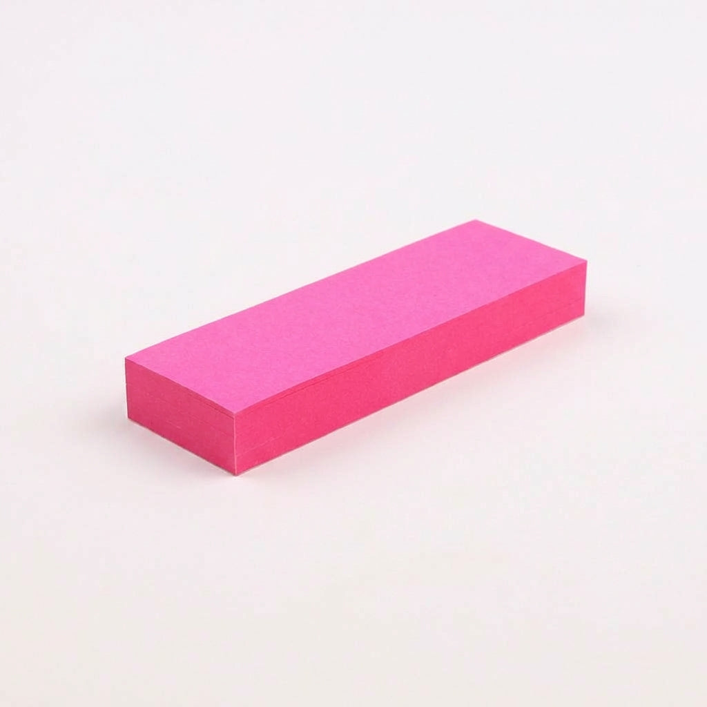 一般付箋 25x75mm 蛍光ピンク