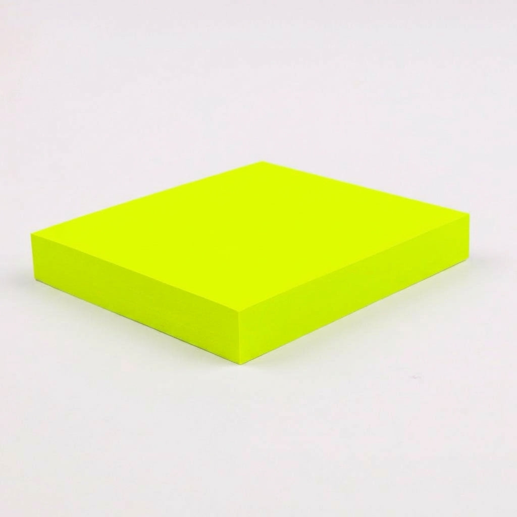 一般付箋 70x75mm 蛍光黄色