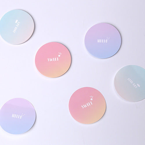 丸形ふせん 80x80mm 50枚綴り