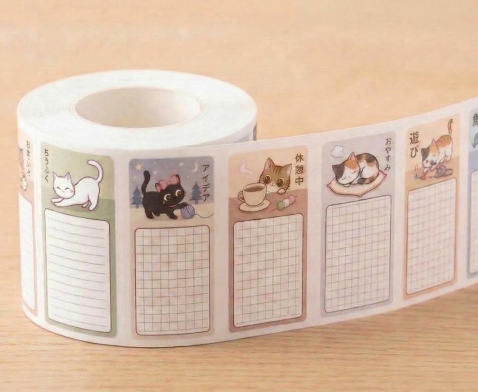小ロット専用｜ロール付箋 (30ｍｍ)/100個から注文可能
