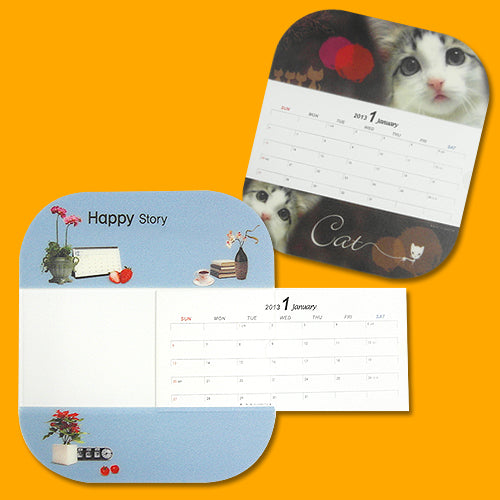 カレンダーマウスパッド Type-B 210x185mm (硬いタイプ) 4色 フルカラー