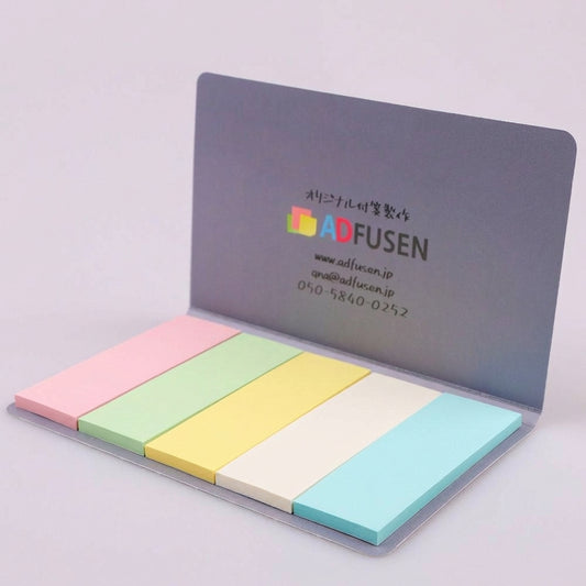 カバー付き付箋 130x80mm ⑤ 30枚綴り