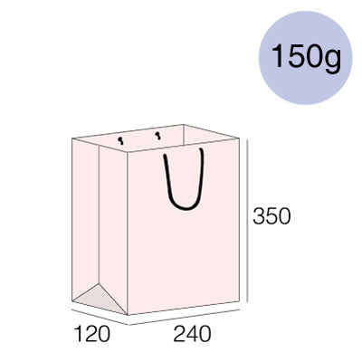 上質紙/150ｇ/横240x縦350xマチ120mm