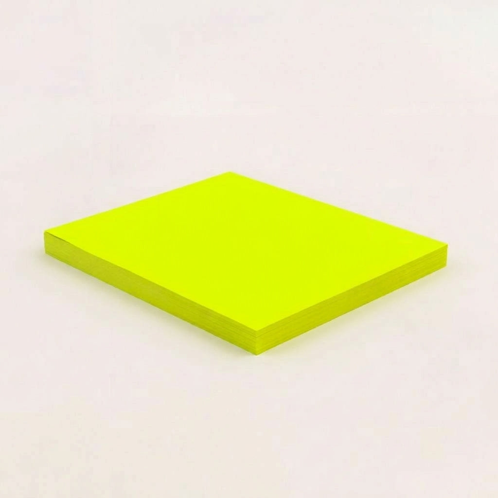 一般付箋 100x75mm 蛍光黄色