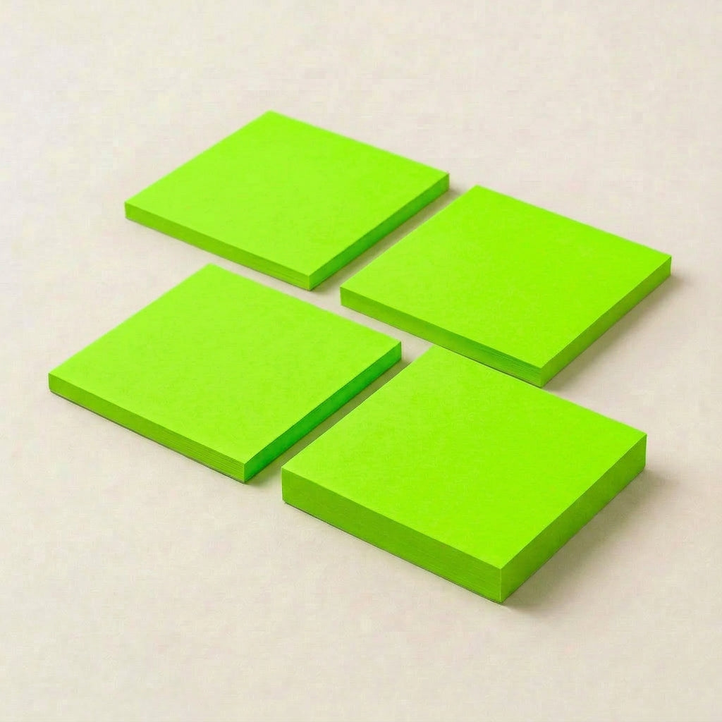 一般付箋 100x75mm 蛍光グリーン