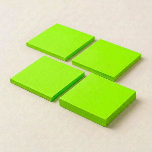 一般付箋 100x75mm 蛍光グリーン