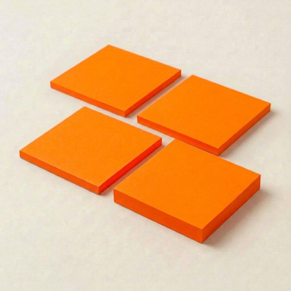 一般付箋 100x75mm 蛍光オレンジ