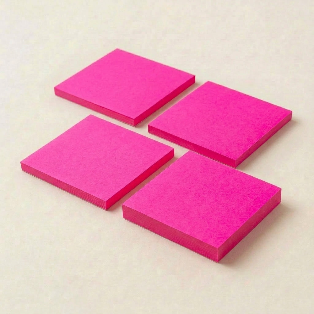 一般付箋 100x75mm 蛍光ピンク