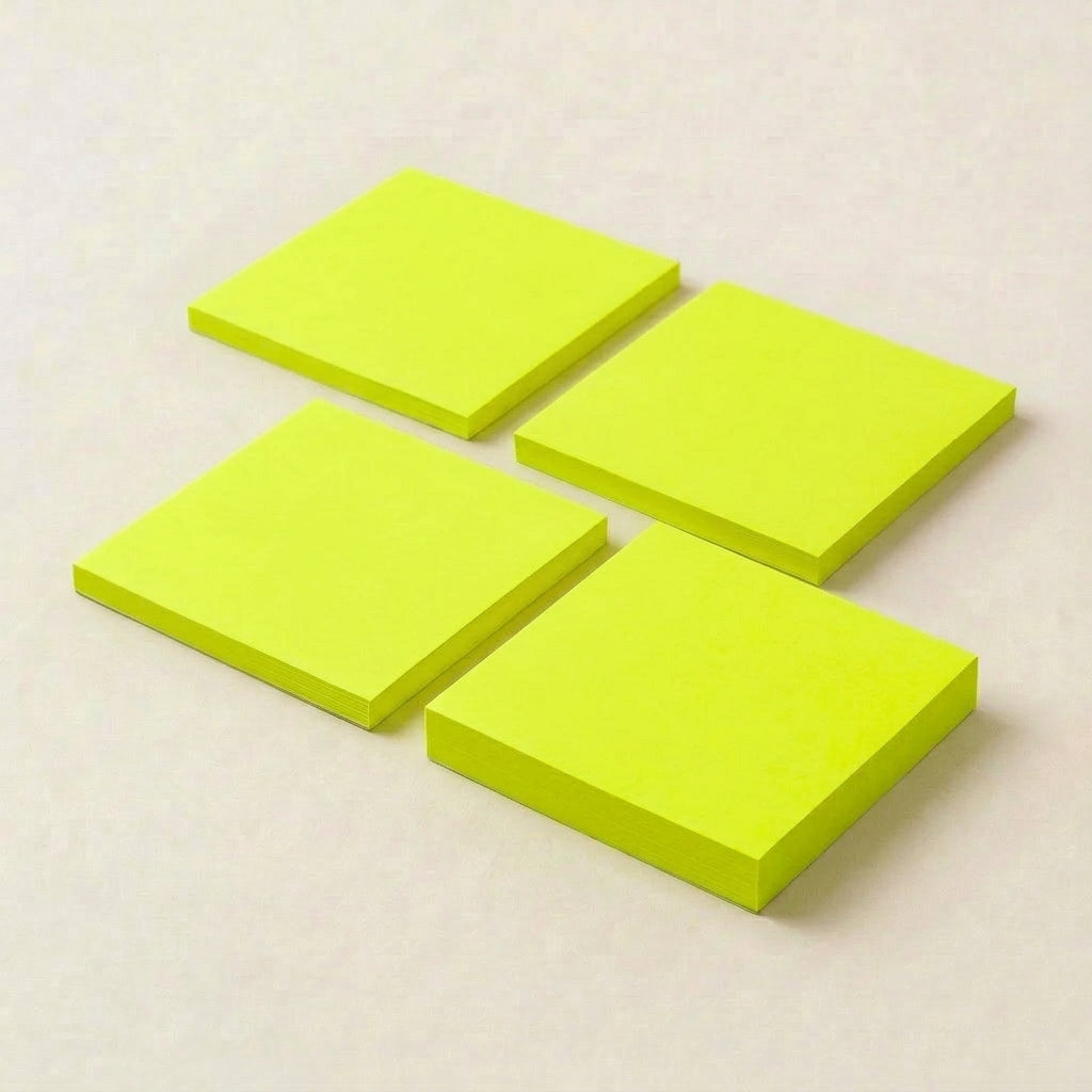 一般付箋 100x75mm 蛍光黄色