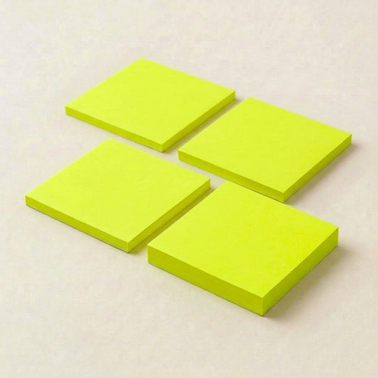 一般付箋 100x75mm 蛍光黄色