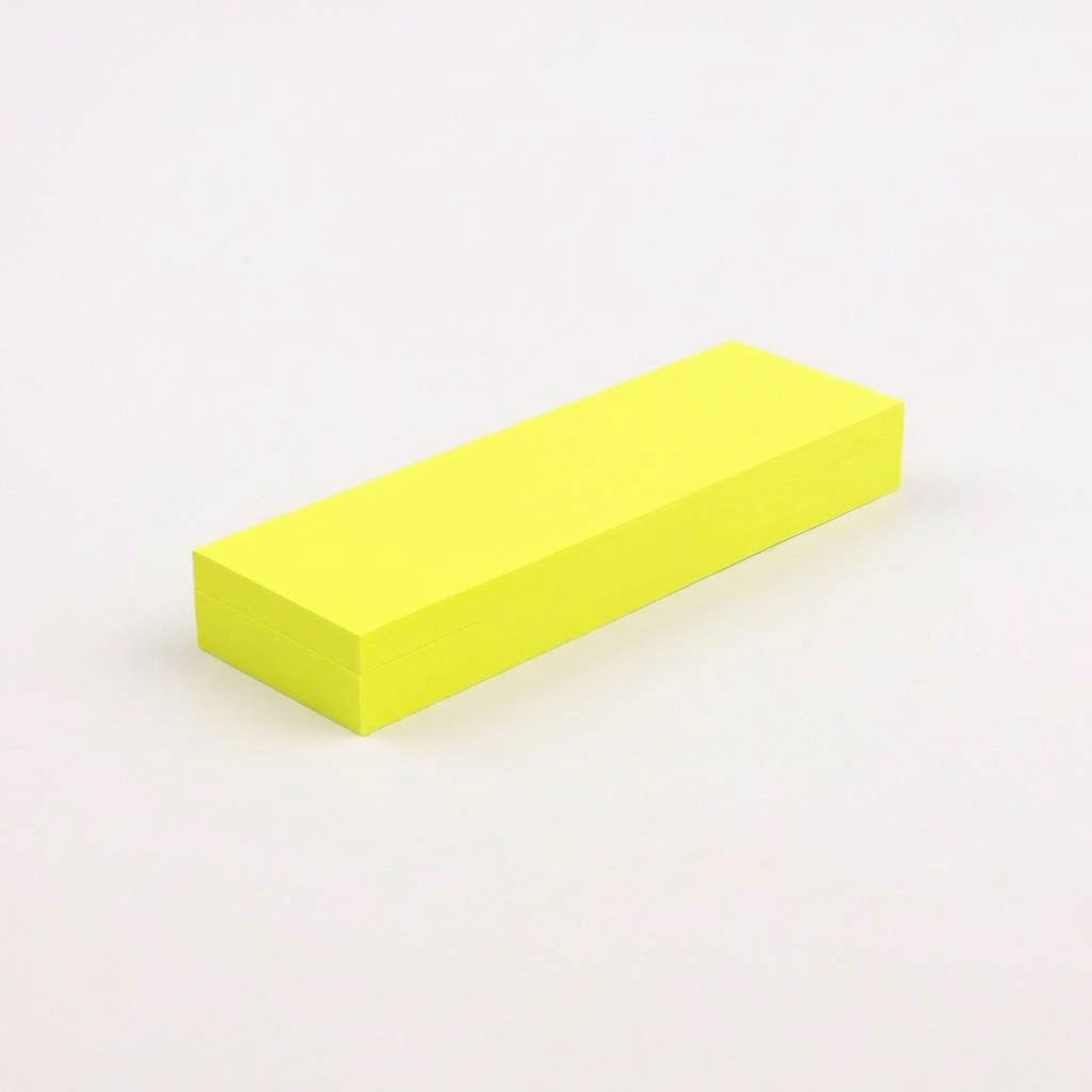一般付箋 25x75mm 蛍光黄色