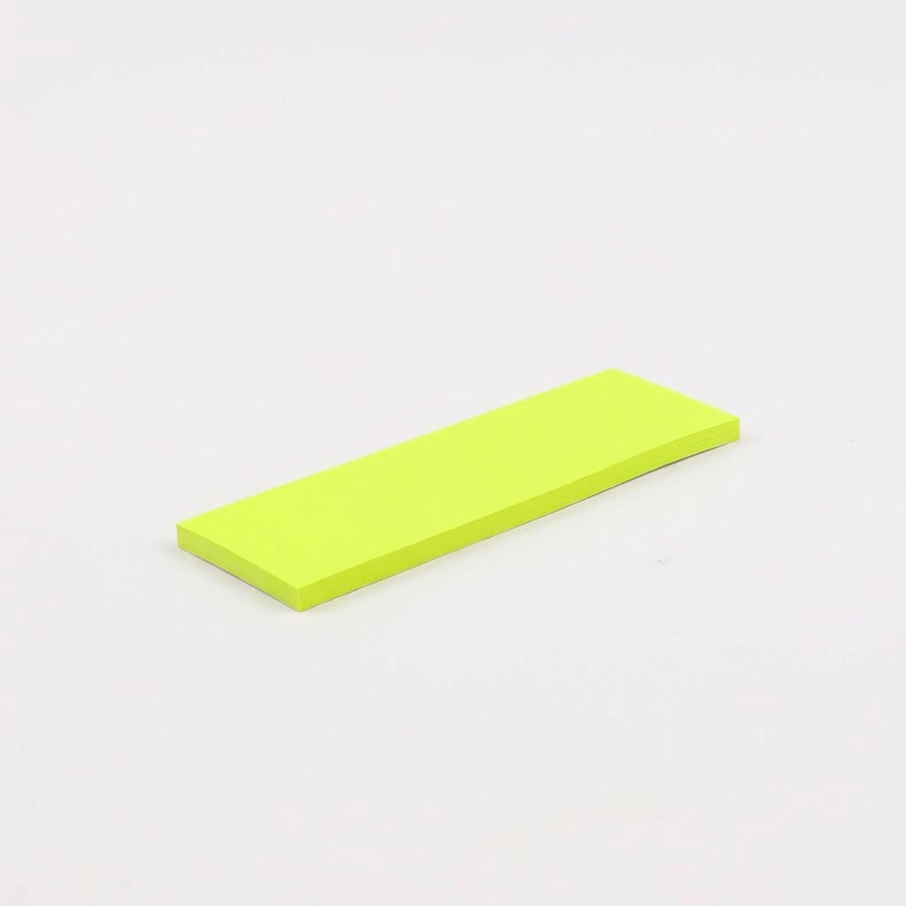一般付箋 25x75mm 蛍光黄色