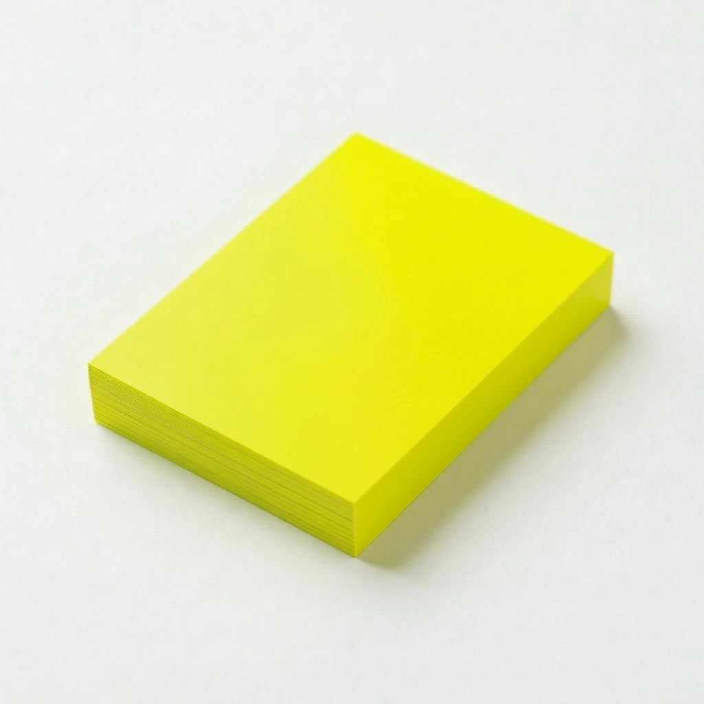 一般付箋 38x50mm 蛍光黄色