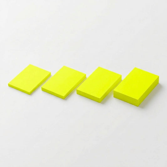 一般付箋 38x50mm 蛍光黄色