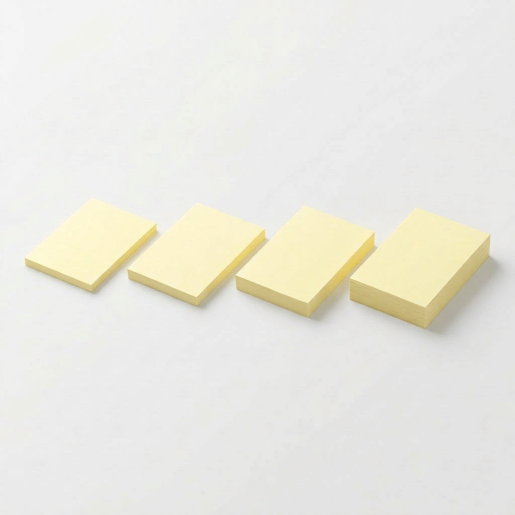 一般付箋 38x50mm 黄色