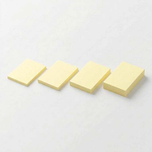 一般付箋 38x50mm 黄色