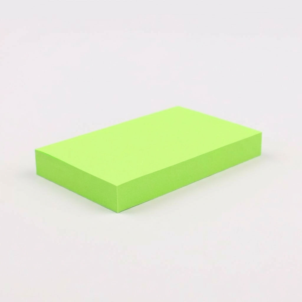 一般付箋 50x75mm 蛍光グリーン