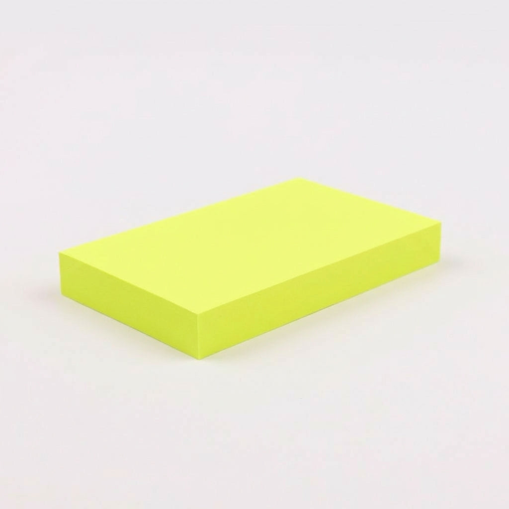 一般付箋 50x75mm 蛍光黄色