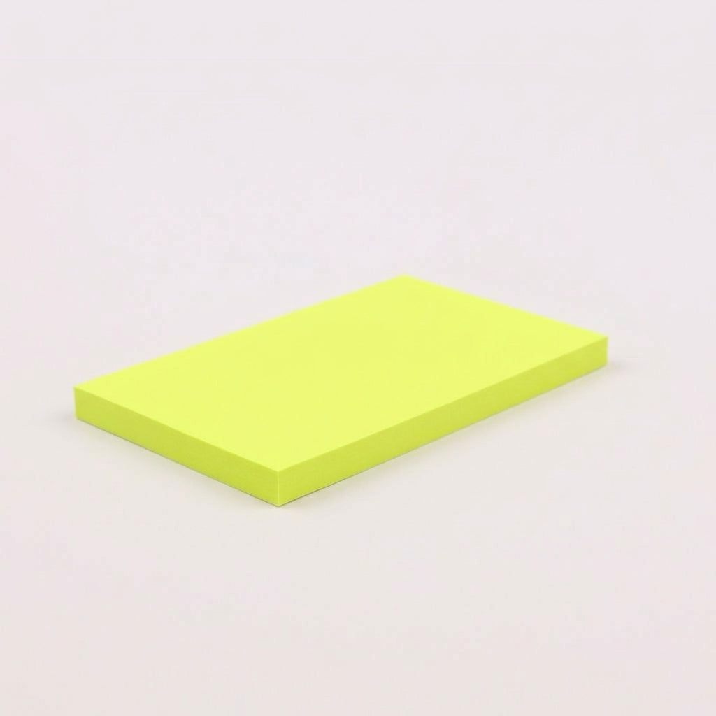 一般付箋 50x75mm 蛍光黄色