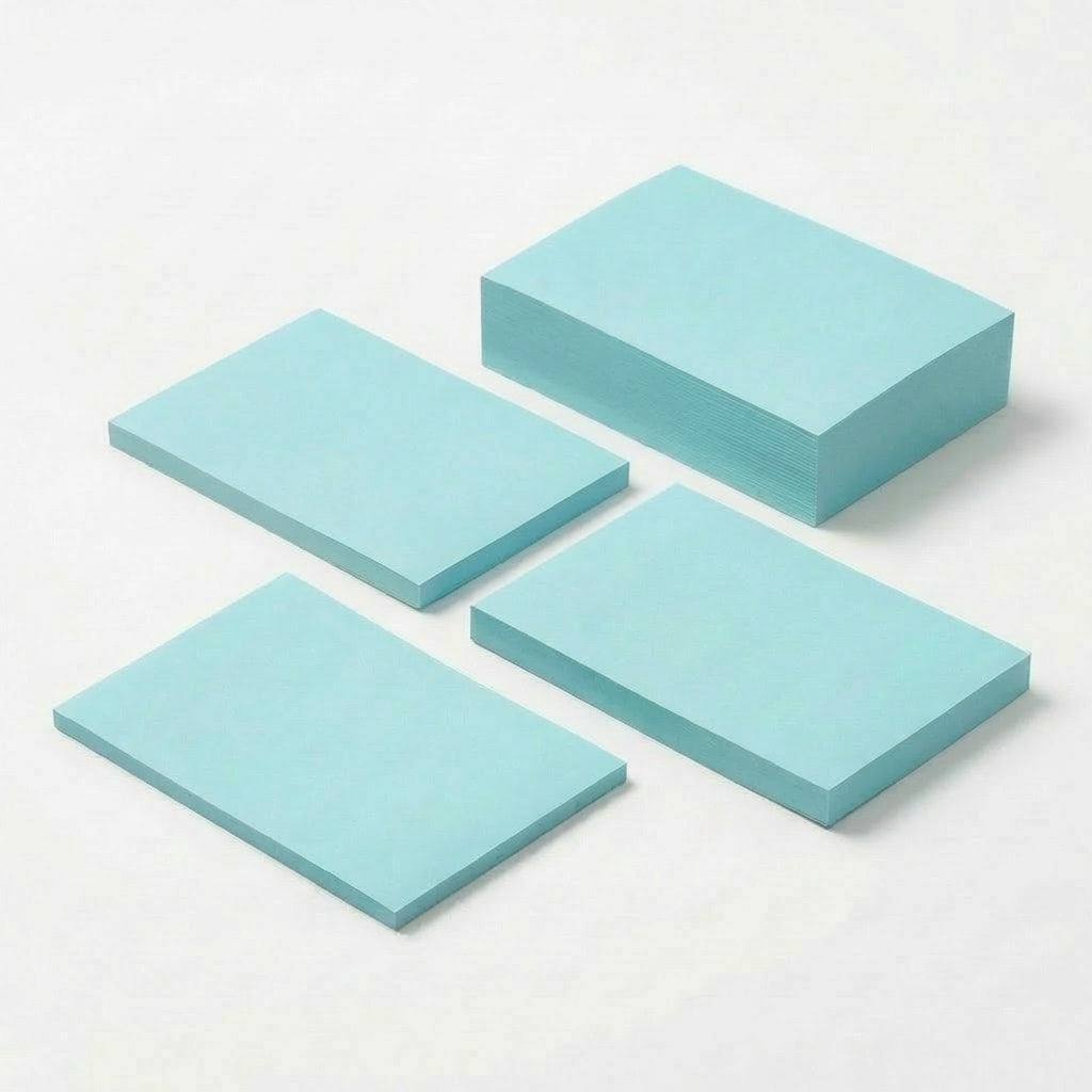 一般付箋 50x75mm 青色