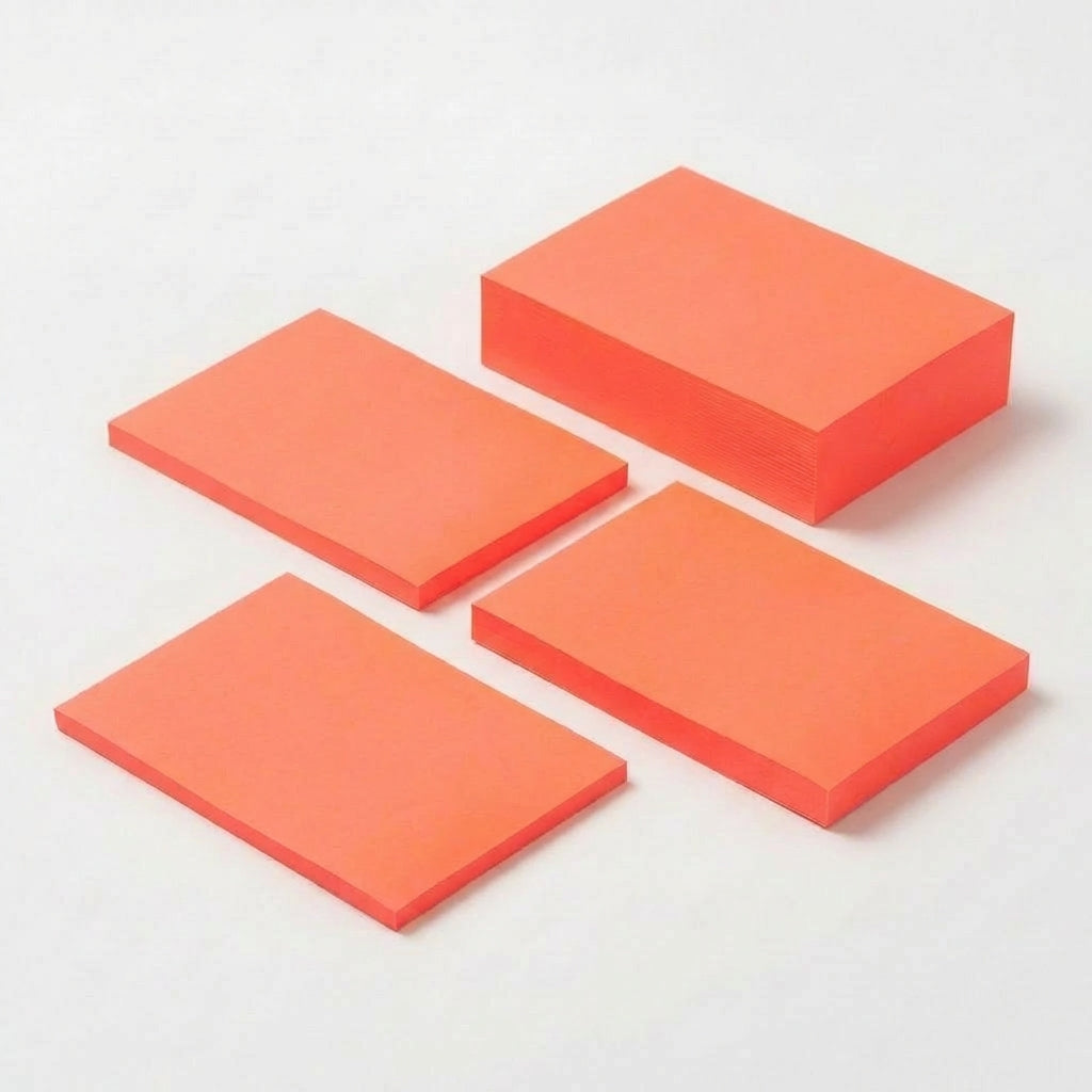 一般付箋 50x75mm 蛍光オレンジ