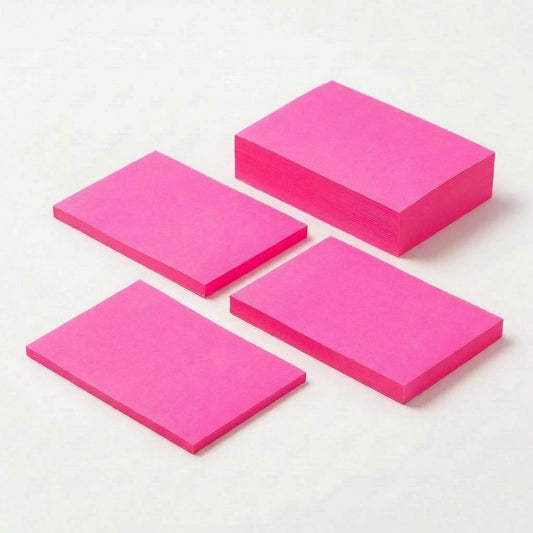 一般付箋 50x75mm 蛍光ピンク