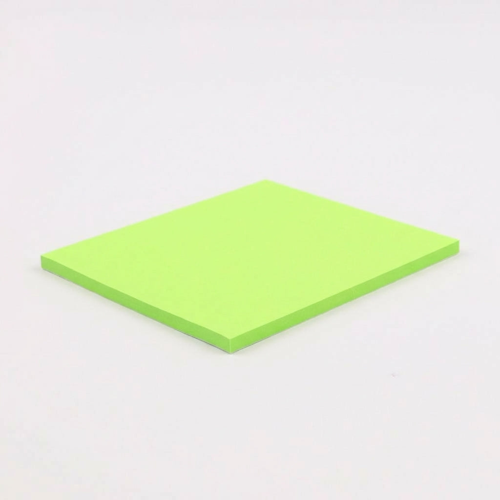 一般付箋 70x75mm 蛍光グリーン
