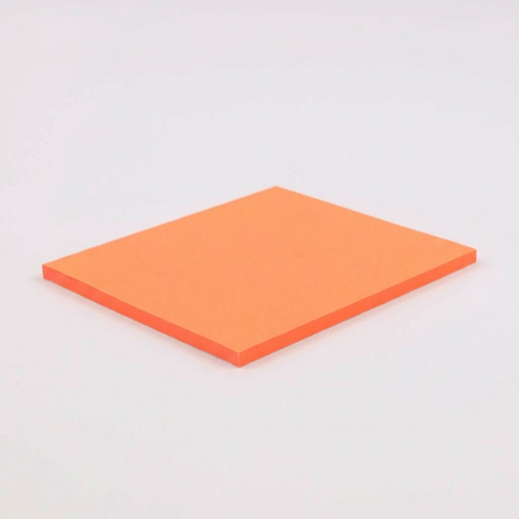 一般付箋 70x75mm 蛍光オレンジ