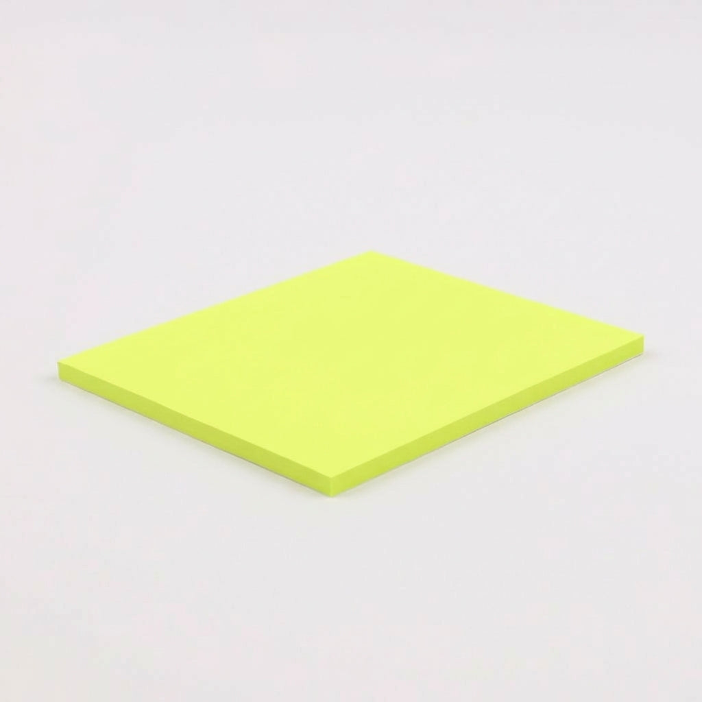 一般付箋 70x75mm 蛍光黄色