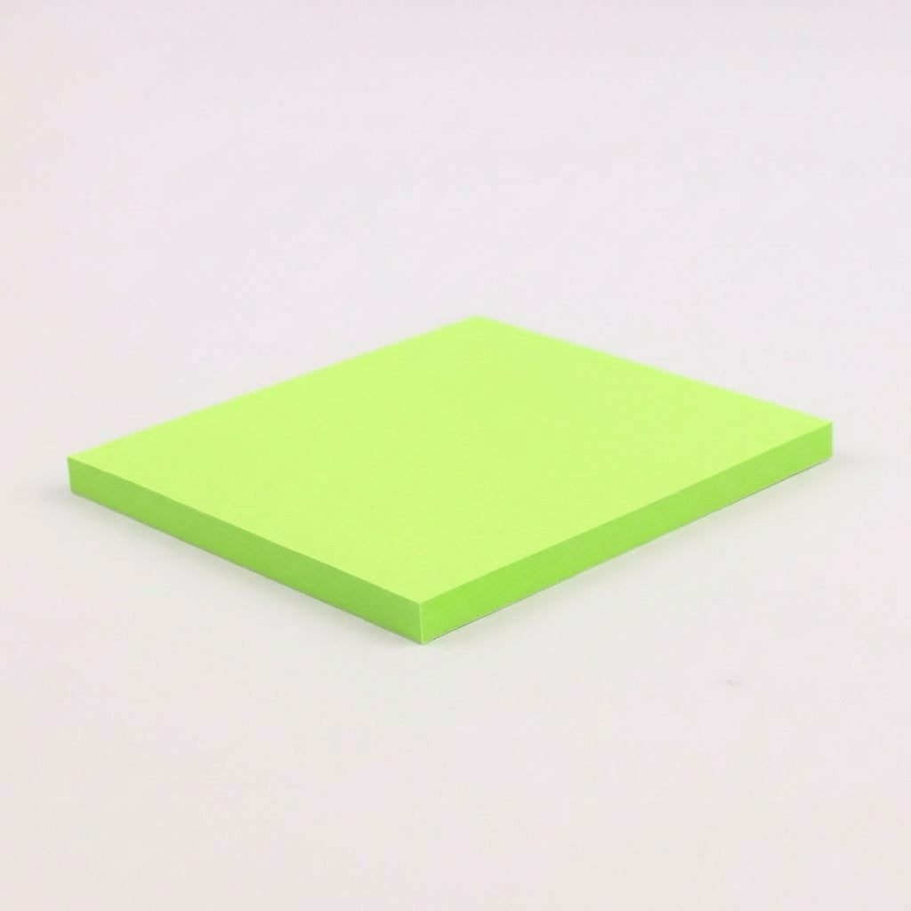一般付箋 70x75mm 蛍光グリーン