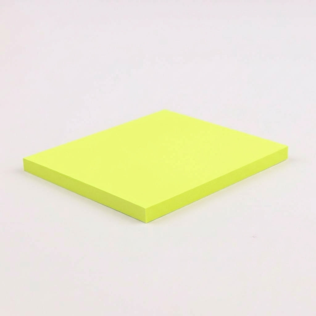 一般付箋 70x75mm 蛍光黄色