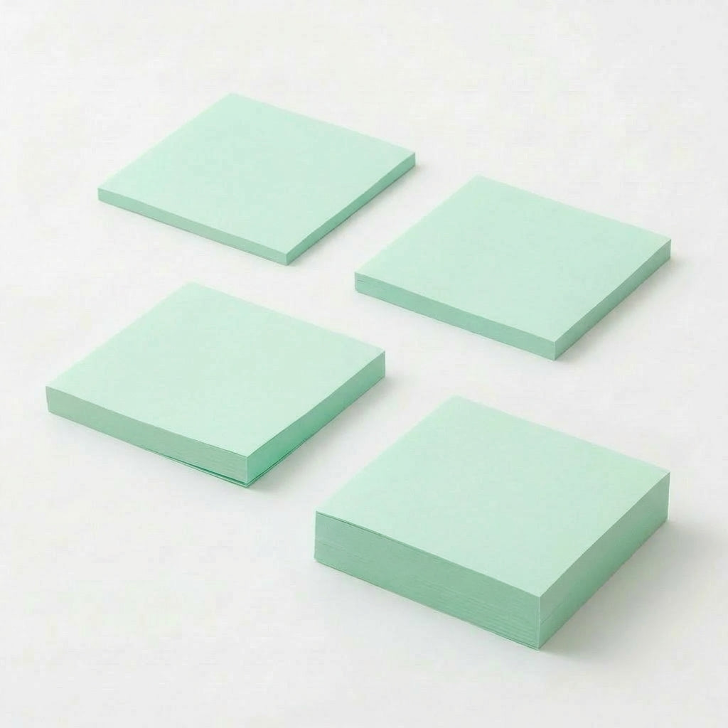 一般付箋 70x75mm 緑色