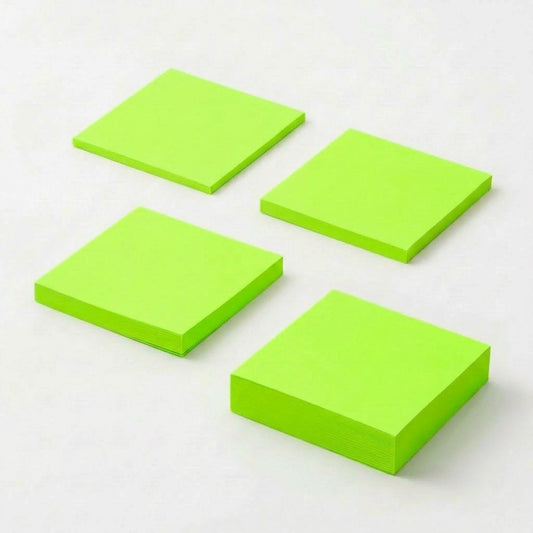 一般付箋 70x75mm 蛍光グリーン