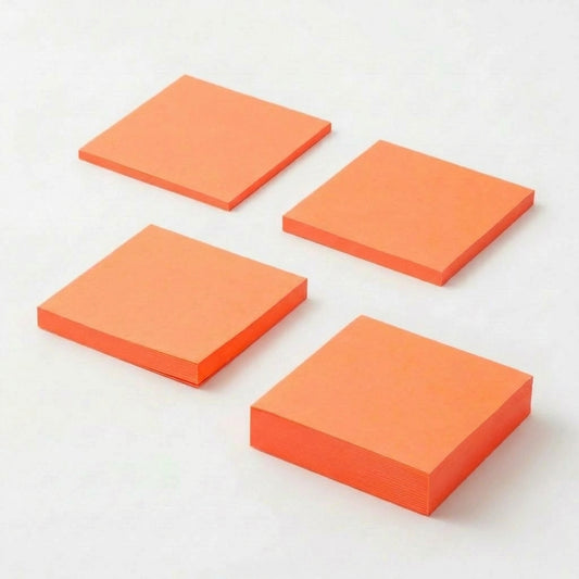 一般付箋 70x75mm 蛍光オレンジ