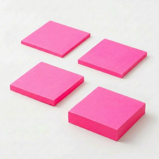 一般付箋 70x75mm 蛍光ピンク