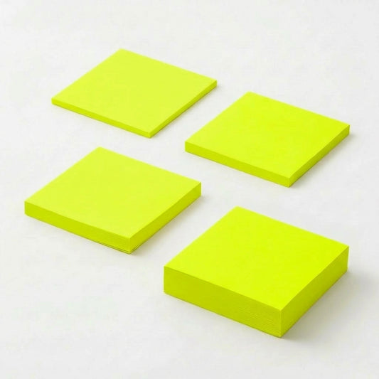 一般付箋 70x75mm 蛍光黄色