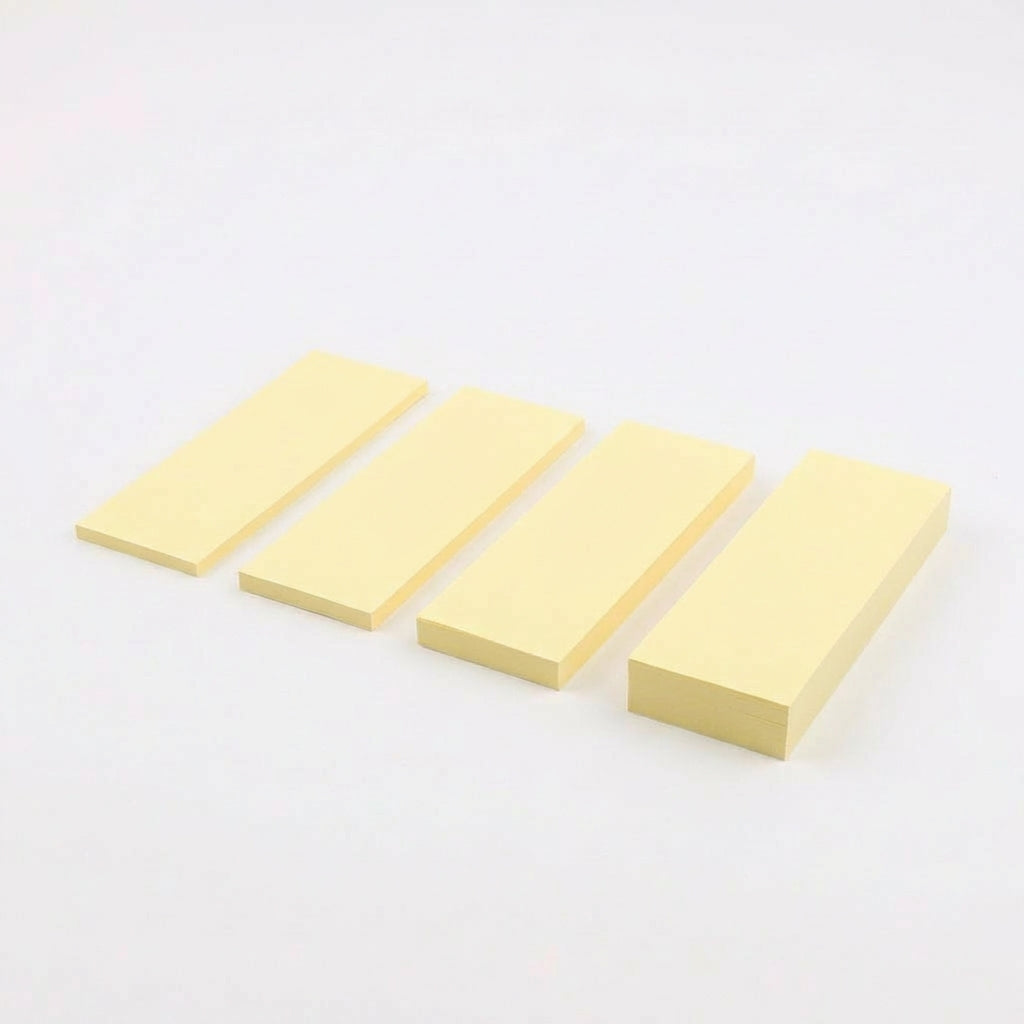 一般付箋 25x75mm 黄色
