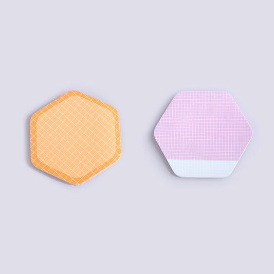 [小ロット専用] ダイカット付箋 (六角型)