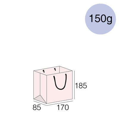 上質紙/150ｇ/横170x縦185xマチ85mm