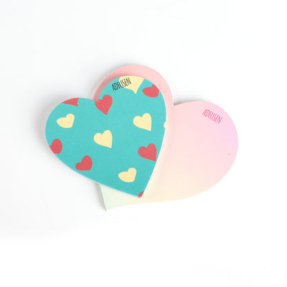 ハートふせん 85x80mm 30枚綴り