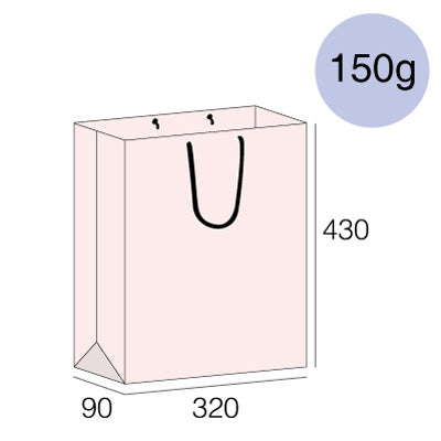上質紙/150ｇ/横320x縦430xマチ90mm