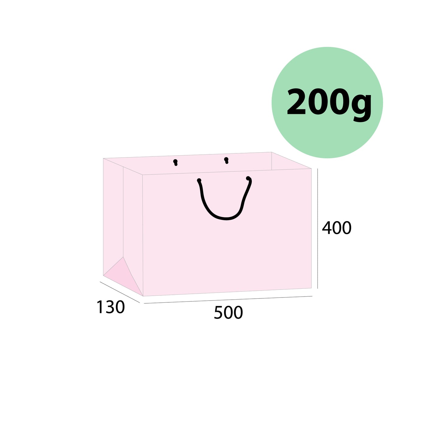 マットコート/200ｇ/ 横500ｘ縦400xマチ130㎜