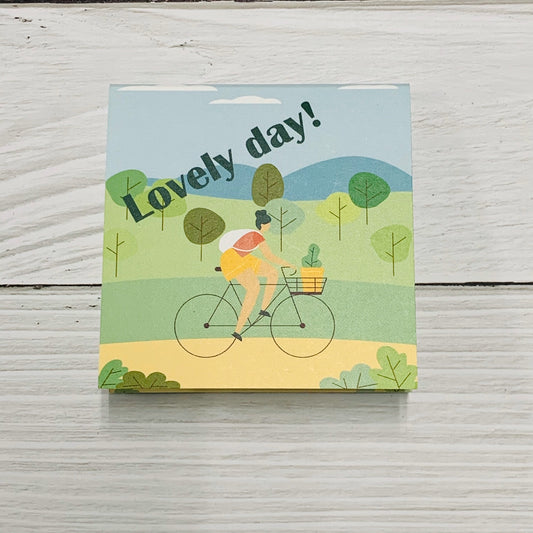 [小ロット専用] オリジナルカバー付き付箋 70x70mm